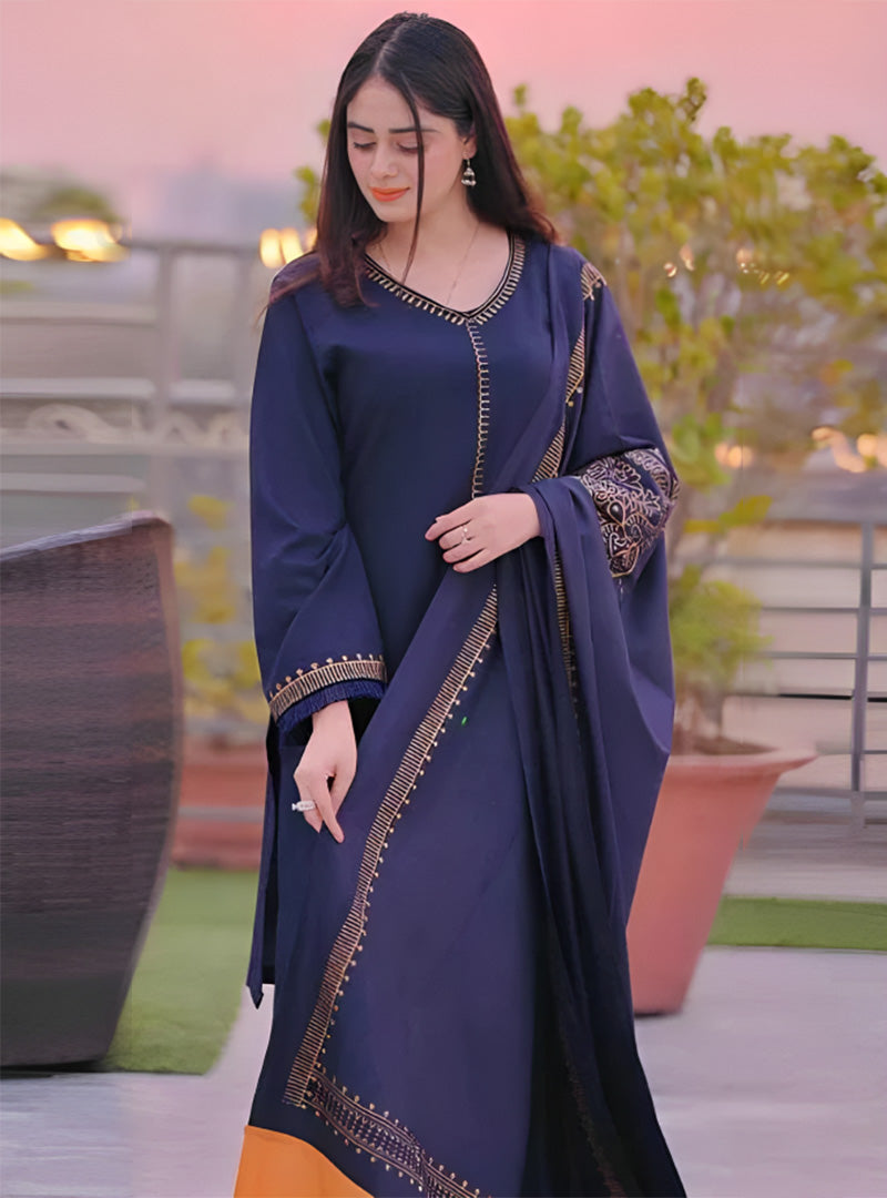 Aisling Dhanak 3PC Embroidered-628