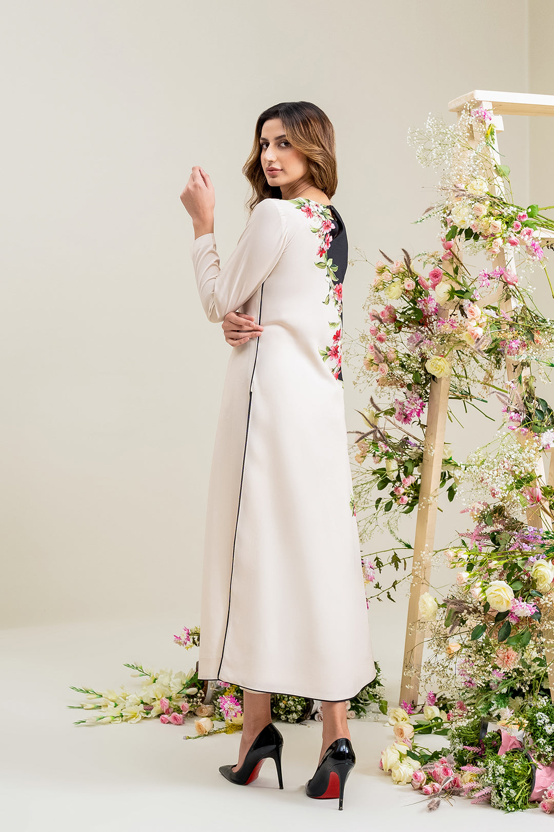 LULUSAR Luxe Silk 2PC Digital Printed Unstitched Dress – ZC859