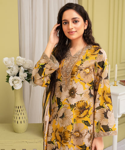 Creation Khaddar 3PC with Khaddar Printed Shirt & Trouser – ZC910