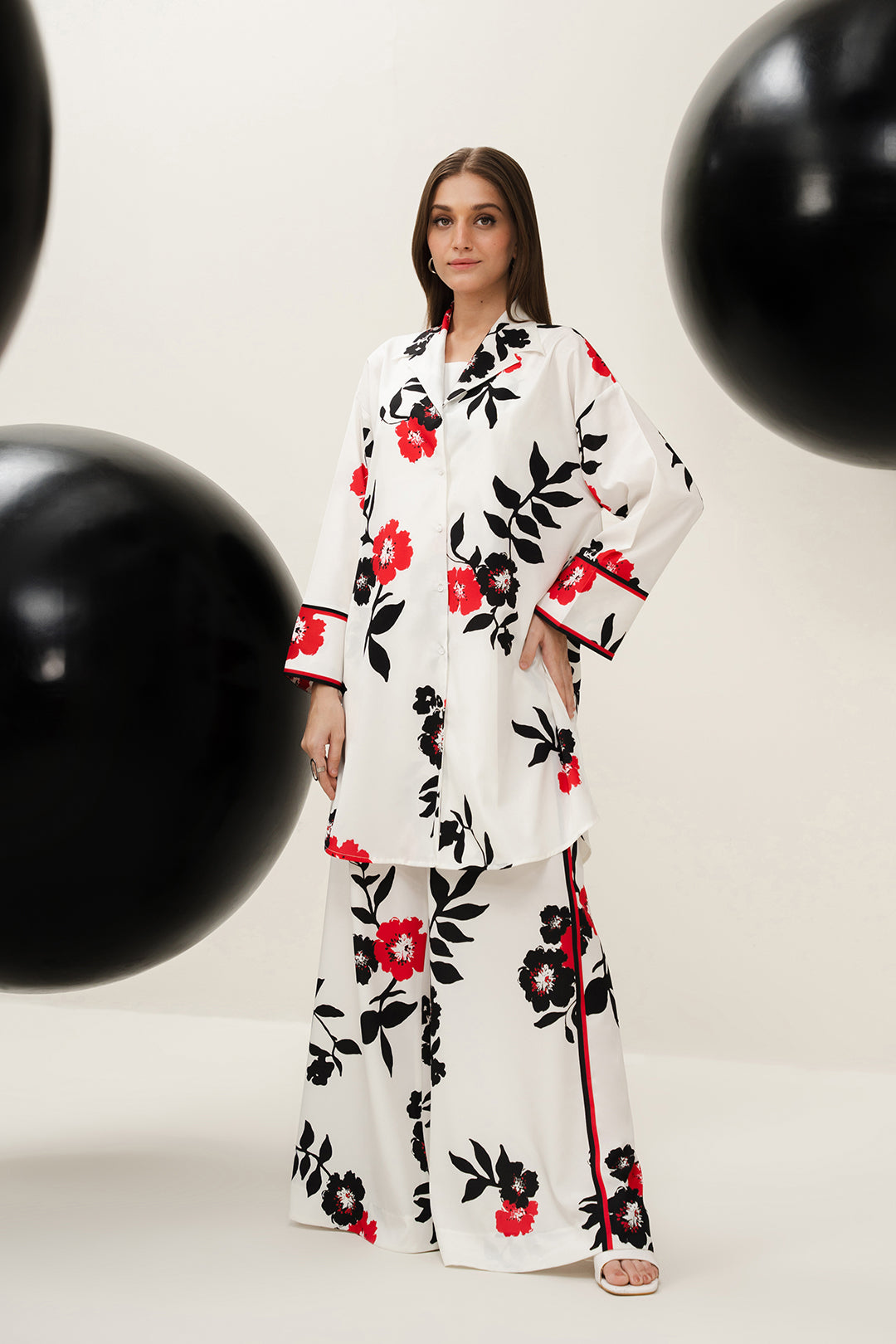 LULUSAR Luxe Silk 2PC Digital Printed Unstitched Dress – ZC858