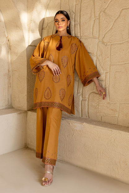 BATIK 2PC Dhanak Sequin Embroidered Shirt with Sequin Embroidered Trouser – ZC297