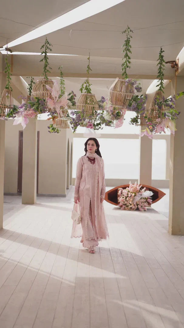 Lawn 3PC Embroidered Shirt with Organza Embroidered Dupatta – ZC1270