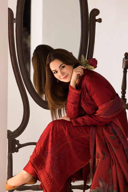 Sobia Nazir 3PC Lawn Embroidered Shirt with Digital Printed Dupatta – ZC1016