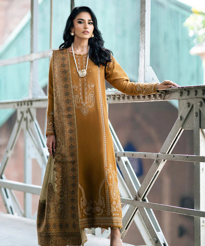 Lawn 3PC Embroidered Shirt with Digital Printed Jacquard Dupatta – ZC1184