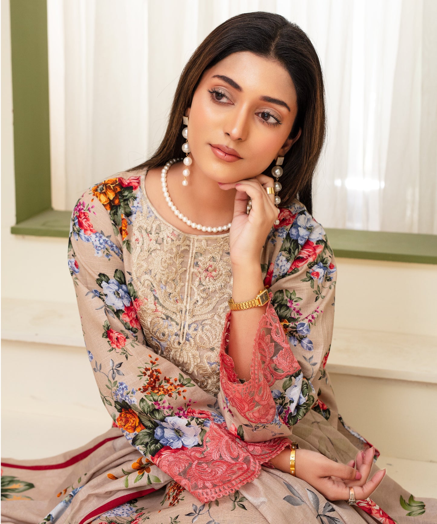 Creation Khaddar 3PC with Khaddar Printed Shirt & Trouser – ZC913