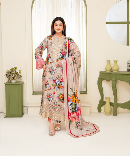 Creation Khaddar 3PC with Khaddar Printed Shirt & Trouser – ZC913