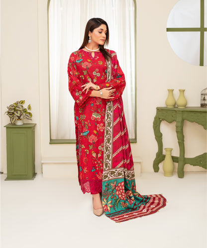Creation Khaddar 3PC with Khaddar Printed Shirt & Trouser – ZC907