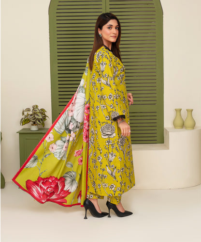 Creation Khaddar 3PC with Khaddar Printed Shirt & Trouser – ZC902