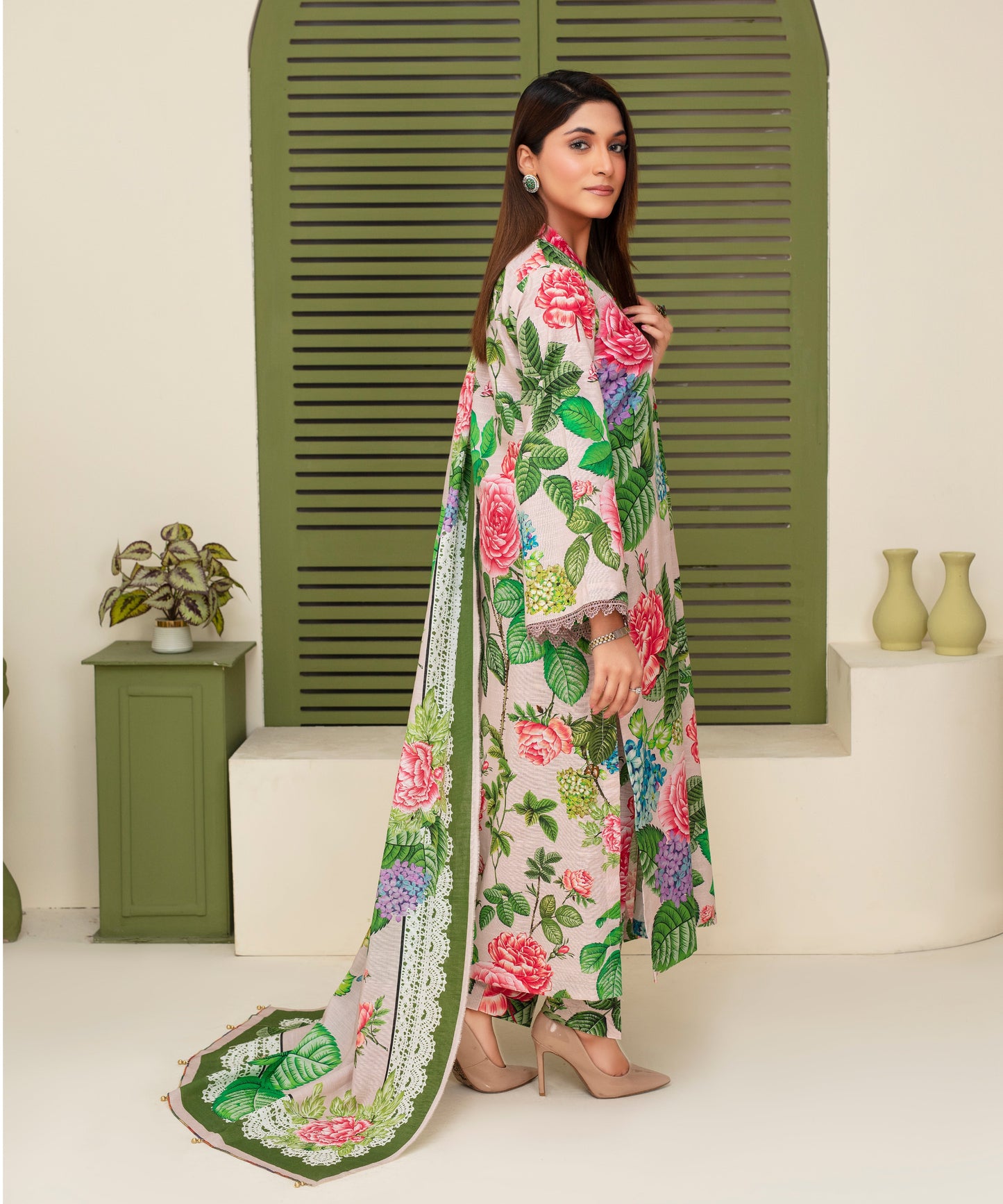 Creation Khaddar 3PC with Khaddar Printed Shirt & Trouser – ZC918