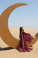 Lawn 3PC Embroidered Shirt with Digital Printed Jacquard Dupatta – ZC1331