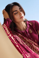 Lawn 3PC Embroidered Shirt with Digital Printed Jacquard Dupatta – ZC1331
