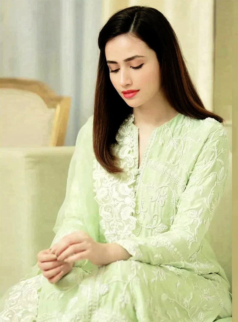 Linen Luxe 3PC Embroidered Unstitched Dress – ZC840