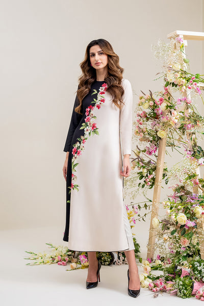 LULUSAR Luxe Silk 2PC Digital Printed Unstitched Dress – ZC859