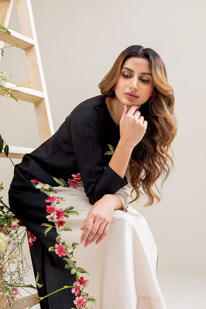 LULUSAR Luxe Silk 2PC Digital Printed Unstitched Dress – ZC859