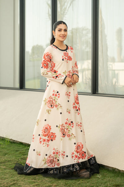 LULUSAR Luxe Silk 2PC Digital Printed Unstitched Dress – ZC853