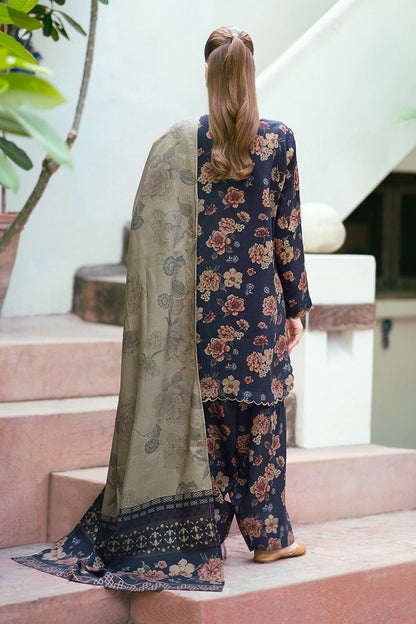 Baroque 3PC Karandi Printed Shirt with Karandi Printed Dupatta and Trouser – ZC837
