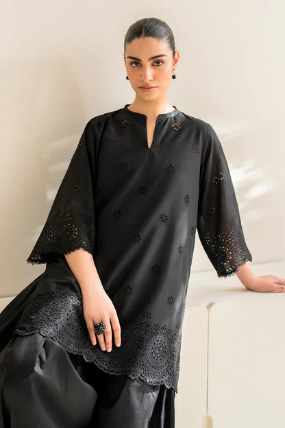 BAROQUE Dhanak 3PC Embroidered Suit with Chiffon Dupatta – ZC152