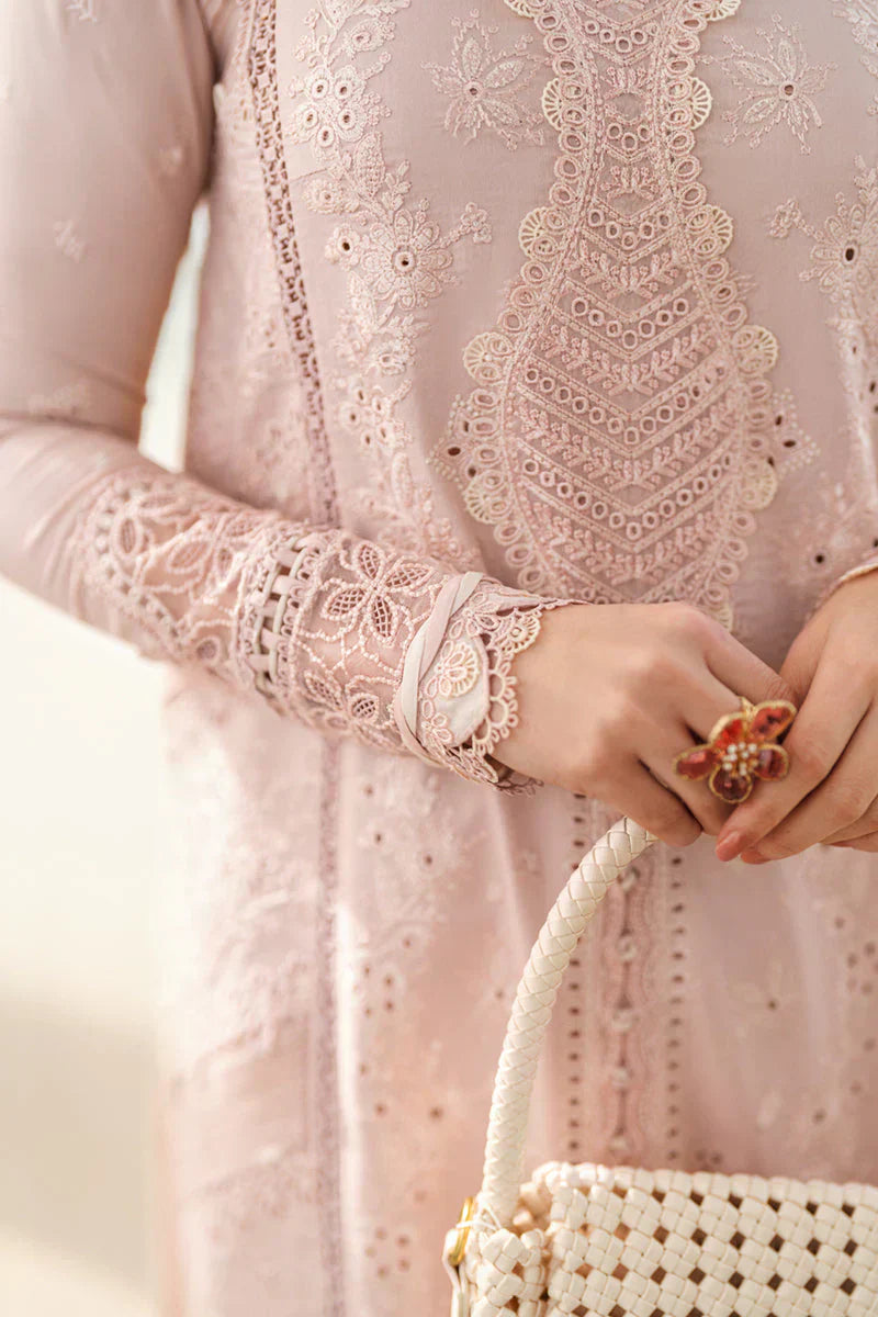 Lawn 3PC Embroidered Shirt with Organza Embroidered Dupatta – ZC1270