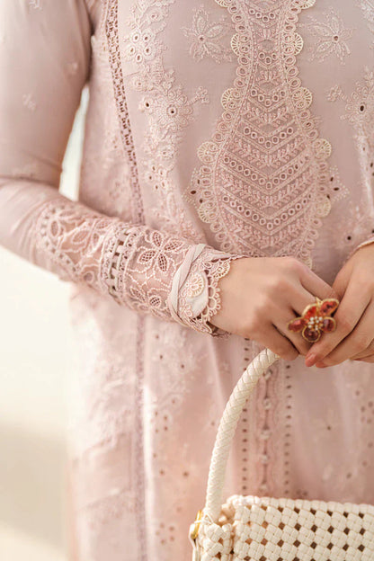 Lawn 3PC Embroidered Shirt with Organza Embroidered Dupatta – ZC1270