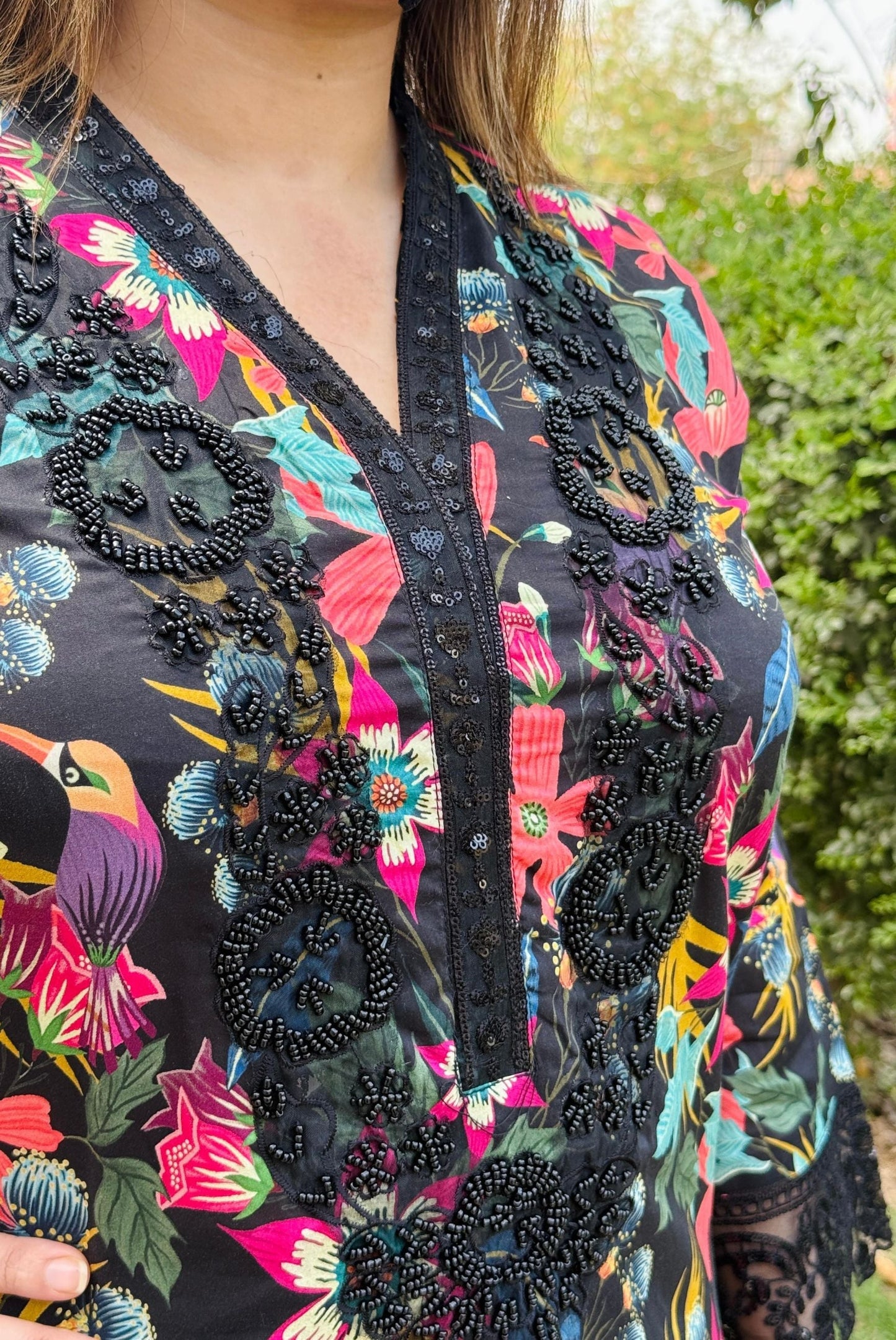 3PC Karandi Printed Shirt with Karandi Printed Dupatta and Trouser – ZC1707