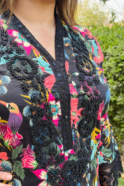 3PC Karandi Printed Shirt with Karandi Printed Dupatta and Trouser – ZC1707