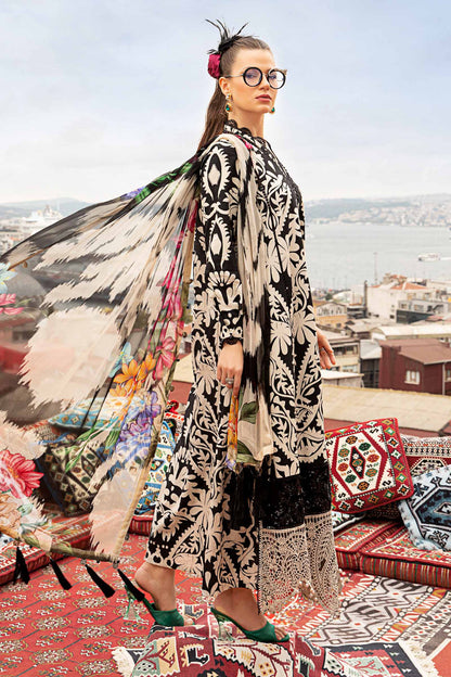 3PC Karandi Printed Shirt with Karandi Printed Dupatta and Trouser – ZC1708