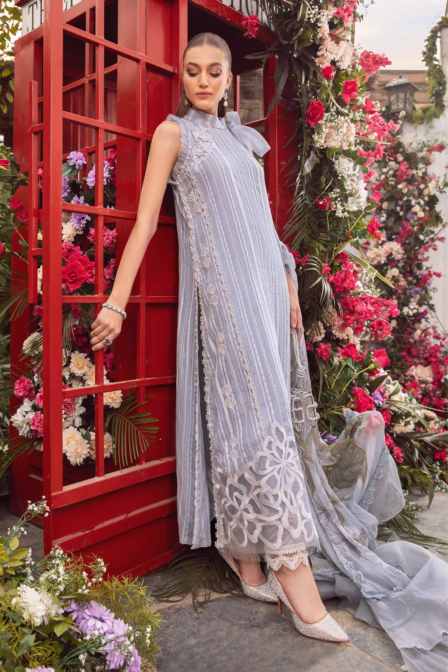3PC Printed Lawn Zarri Shirt with Voile Printed Dupatta – ZC1529