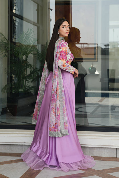 LULUSAR Luxe Silk 3PC Digital Printed Unstitched Dress – ZC872