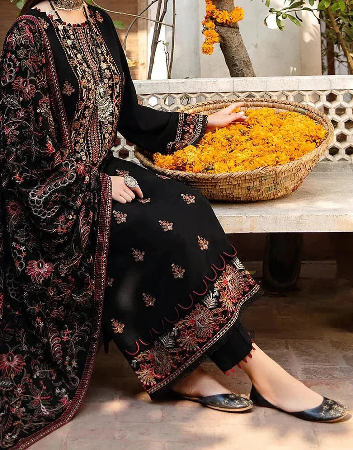 Bareeze Dhanak Luxe 3PC Embroidered Dress with Full Embroidered Shawl – ZC1296