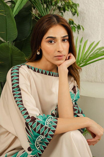 LULUSAR Luxe Silk 2PC Digital Printed Unstitched Dress – ZC863