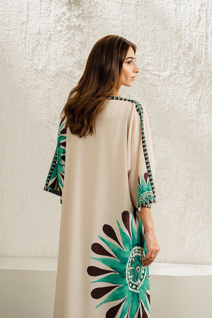 LULUSAR Luxe Silk 2PC Digital Printed Unstitched Dress – ZC863