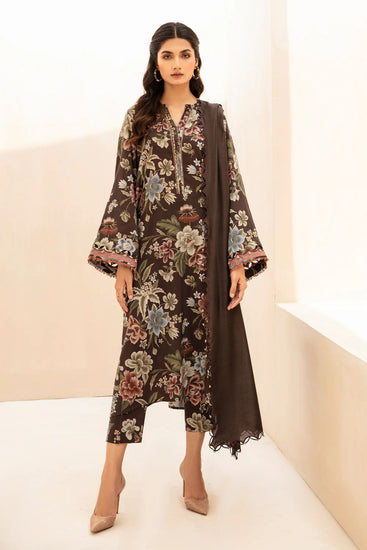 BAROQUE 3PC Lawn Printed Shirt with Voile Printed Dupatta – ZC1510