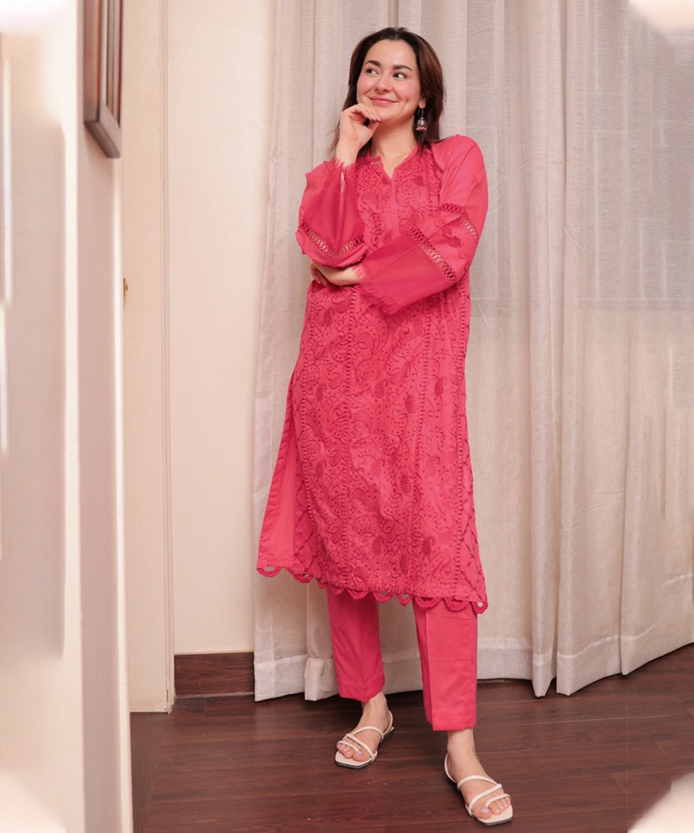 BIARA BY HANA Dhanak 2PC Embroidered Suit – ZC696
