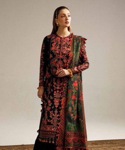 Hussain Rehar Dhanak 3PC Embroidered with Digital Printed Dupatta – ZC173