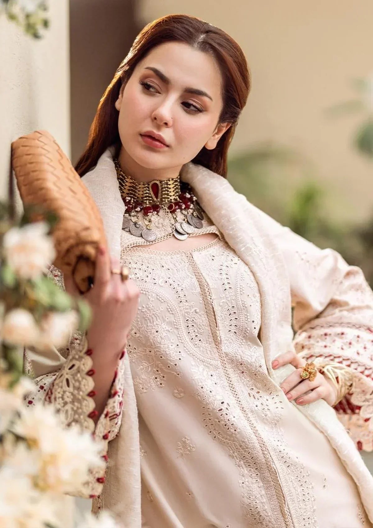 Lawn 3PC Embroidered Shirt with Organza Embroidered Dupatta – ZC1357