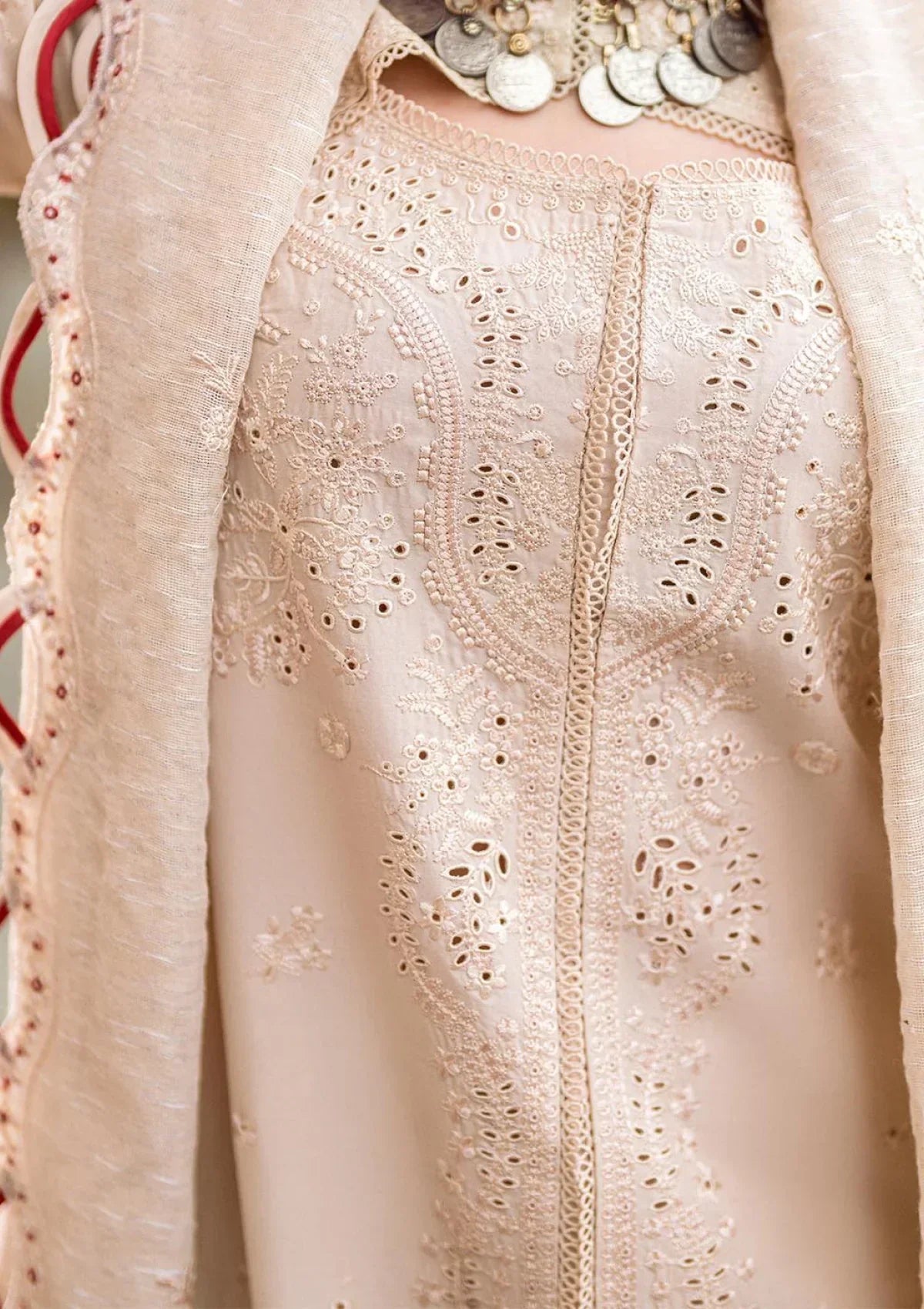 Lawn 3PC Embroidered Shirt with Organza Embroidered Dupatta – ZC1357