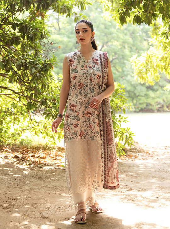 3PC Lawn Printed Shirt with Digital Printed Dupatta – ZC1615